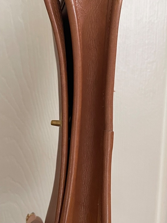 Vintage Coach Dinky Bag Brown Leather Crossbody Original Hang Tag - Picture 8 of 16